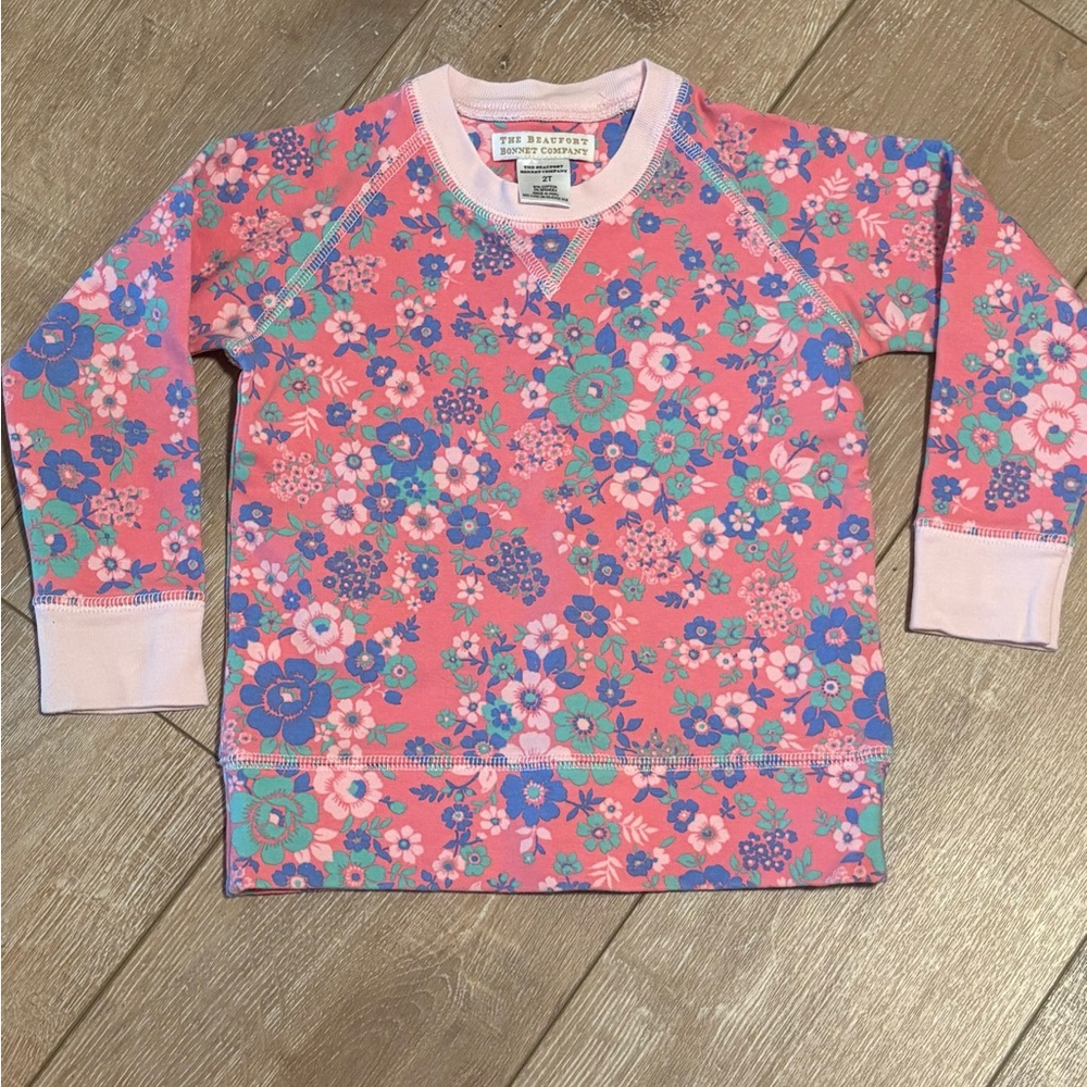 Girls Tbbc Pink Floral Cassidy Sweatshirt